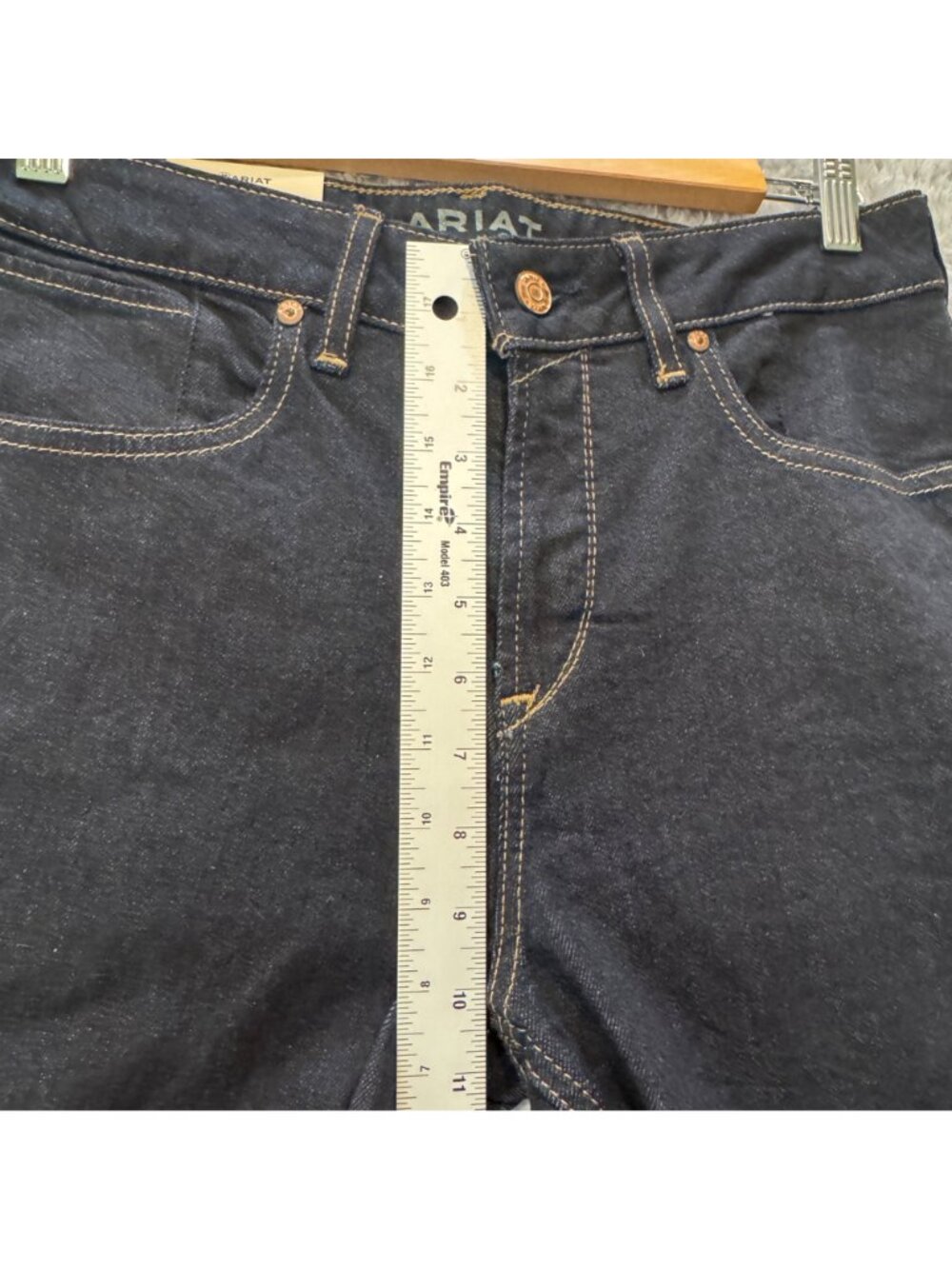 Ariat Women's Jeans 29LHigh-Rise Flare Italian Denim Dark Wash Premium Fit NWT - Picture 11 of 12